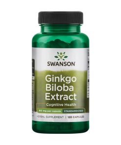 Alternative view of Ekstrakt ginka bilobe Swanson, 60 mg (120 kapsula)