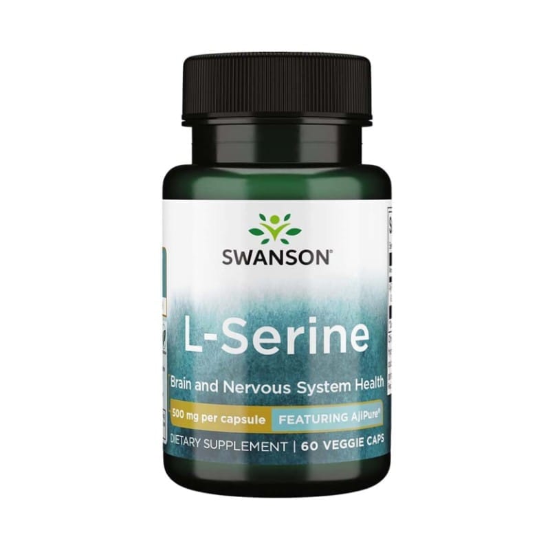 L-Serin Swanson, 500 mg (60 kapsula) - Slika 2