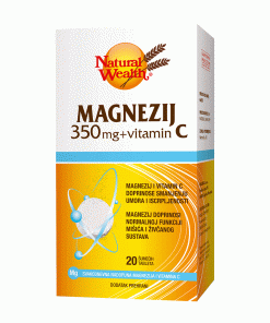 Alternative view of NATURAL WEALTH MAGNEZIJ 350MG + VITAMIN C ŠUMEĆE TBL A20