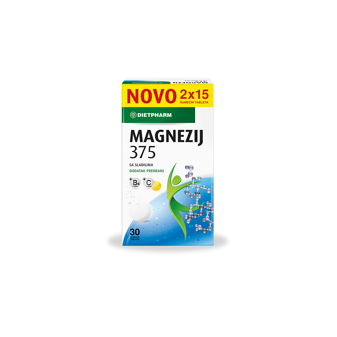 DIETPHARM MAGNEZIJ 375 ŠUMEĆE TBL A30