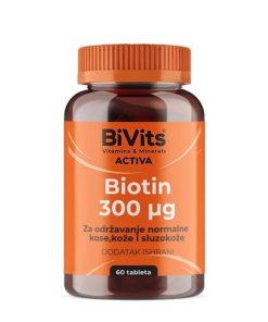 Alternative view of BIVITS ACTIVA D-BIOTIN TBL. A60 – za regulaciju glukoze i smanjenje tegoba živčanog sustava