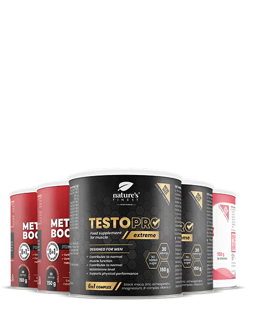 2x TestoPRO Extreme + 2x Metabolism Booster Extreme + B-Complex paket - Slika 2