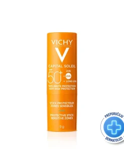 Vichy Capital Soleil Stik za zaštitu od sunca za osjetljiva područja SPF 50, 9 g
