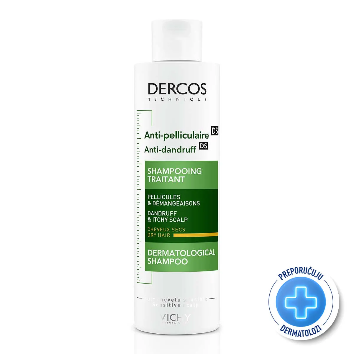 Vichy Dercos šampon protiv peruti za suhu kosu 200 ml - Slika 2