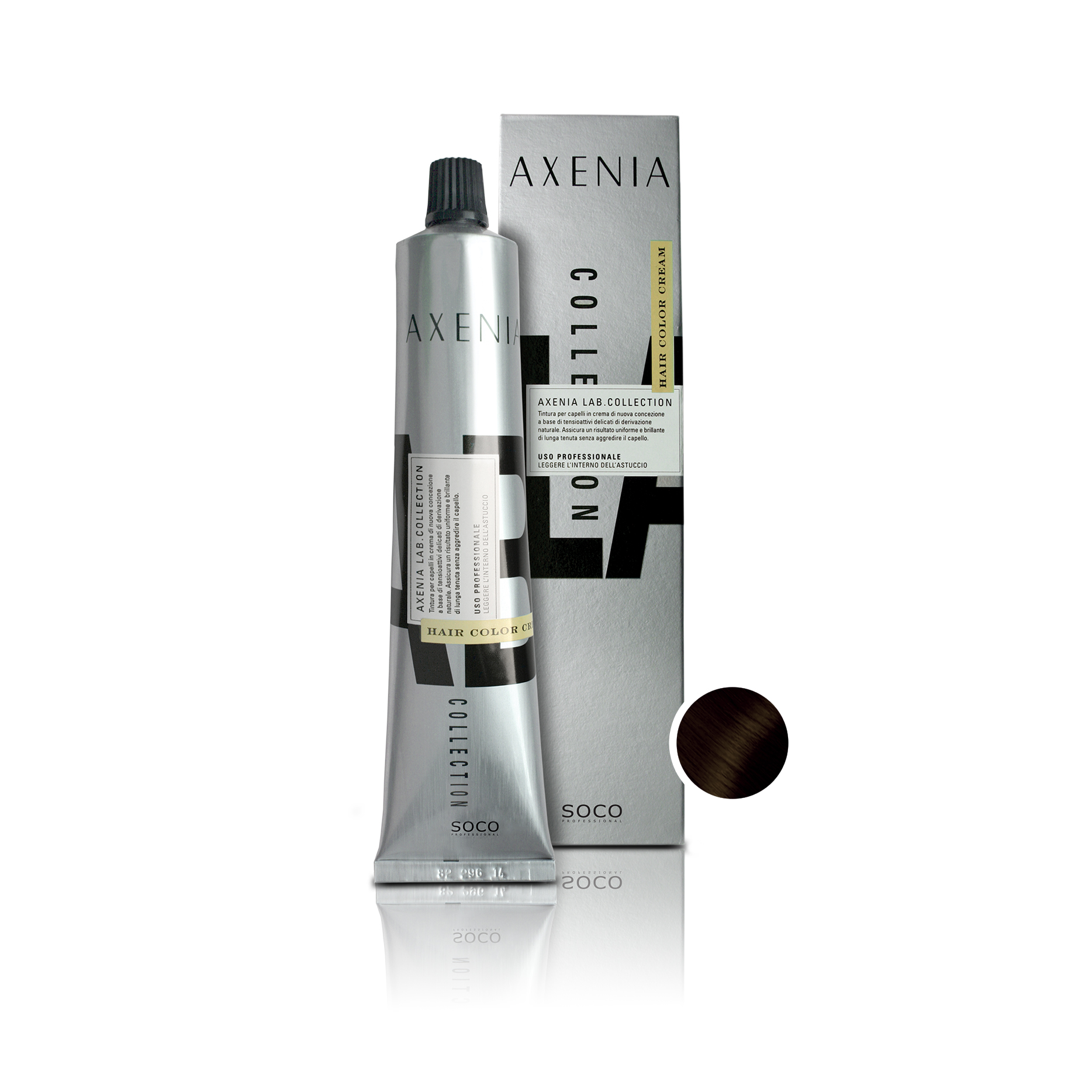 Axenia Lab boja za kosu 4,00 Intenzivno Smeđa 100ml