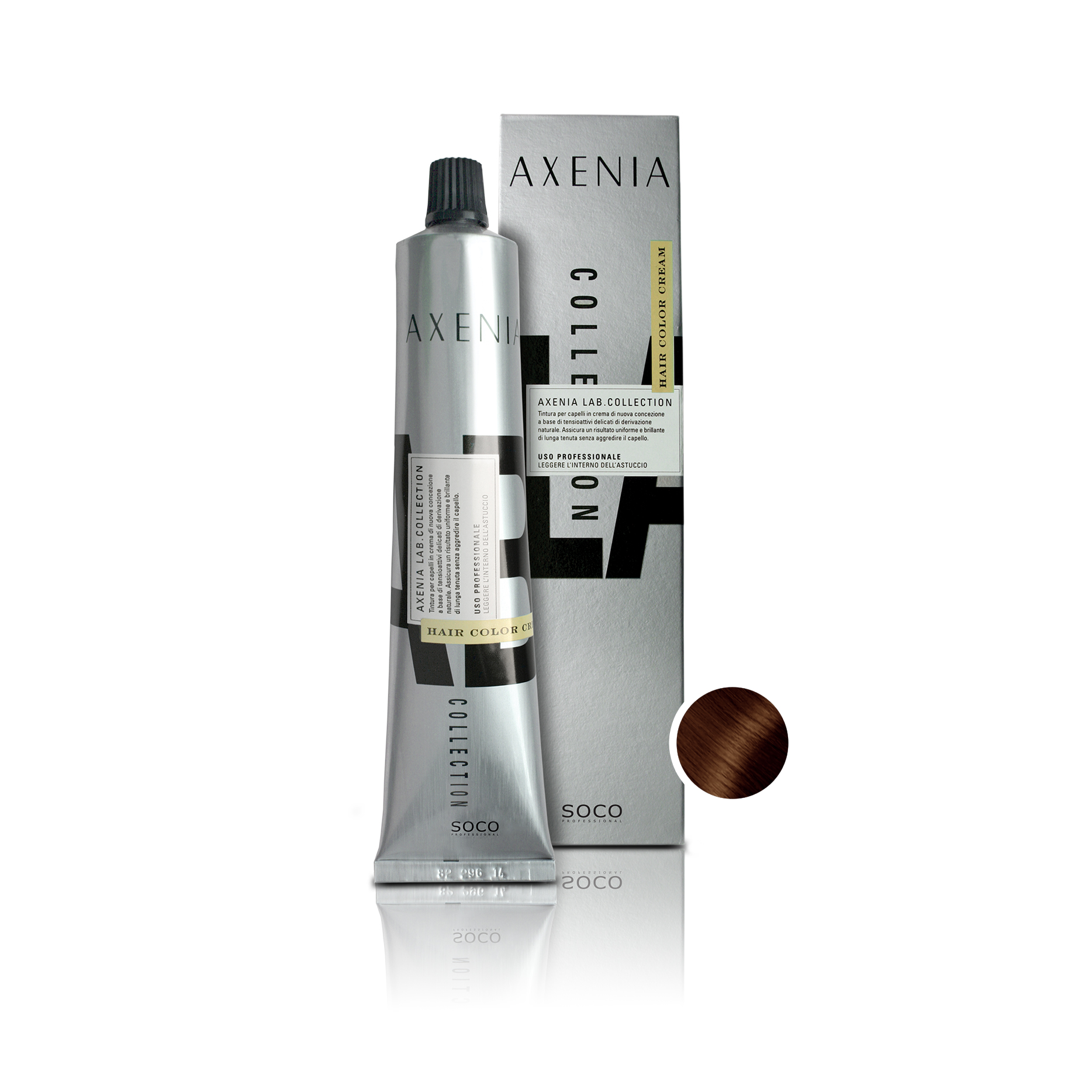 Axenia Lab boja za kosu 5,77 Intenzivno Duhan Svijetlo Smeđa 100ml