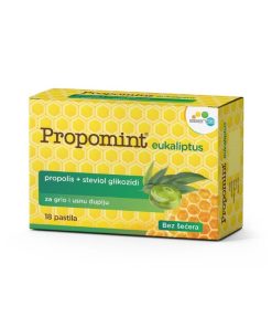 Alternative view of Propomint eukaliptus, 18 pastila