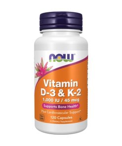 Vitamin D3 i K2 NOW (120 kapsula)