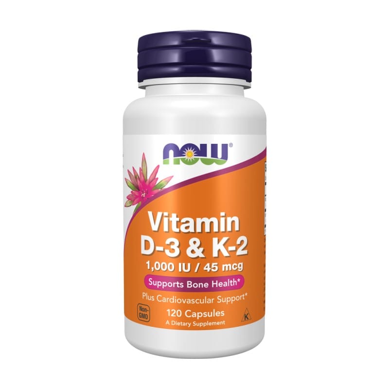 Vitamin D3 i K2 NOW (120 kapsula)