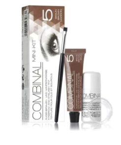 Set za obrve Combinal ( boja 15ml,razvijač,kist,posudica ) smeđa