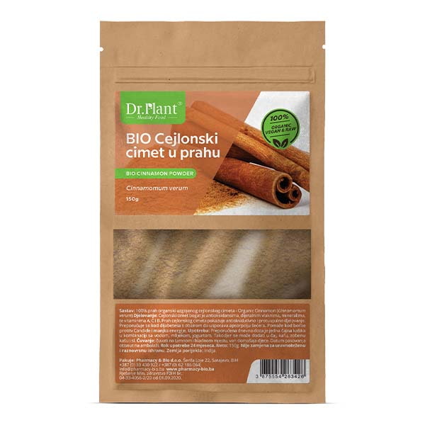 BIO CEJLONSKI CIMET prah 150g Pharmacy&Bio – za dijabetes i regulaciju šećera