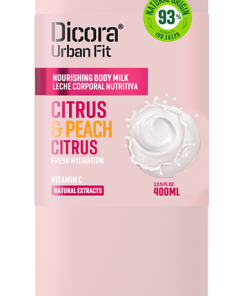 Alternative view of Urban Fit hranjivo mlijeko za tijelo Citrus & Peach 400 ml – Dicora Urban Fit