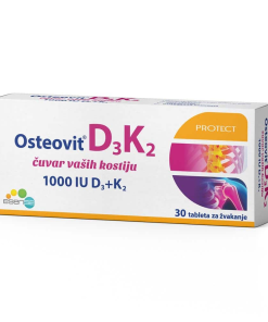 Alternative view of OSTEOVIT D3 1000IU + K2 30 TABLETA ZA ŽVAKANJE ESENSA