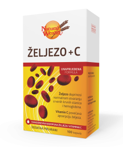 Željezo + C kapsule Natural Wealth