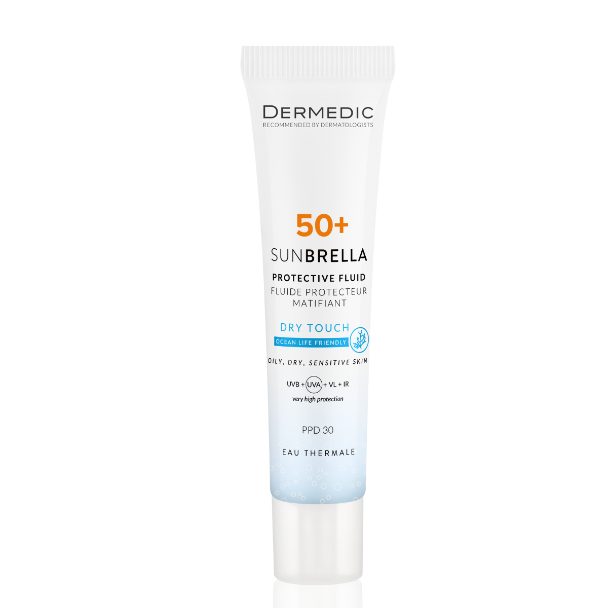 Dermedic Sunbrella Dry Touch fluid sa mat završetkom SPF 50, 40 ml
