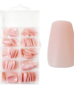 Alternative view of Press-On Fullcover Tipse Natural Pink – Ballerina – srednje (100 kom.)