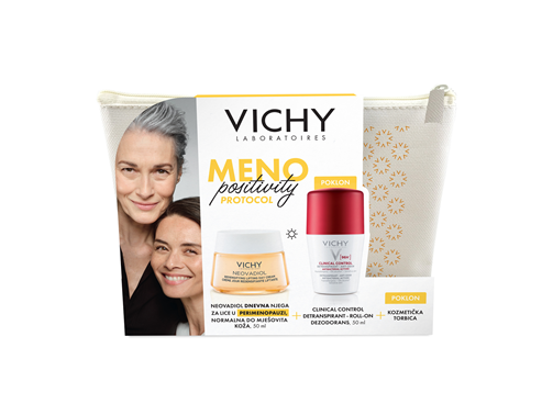 Vichy Neovadiol hranjiva dnevna njega u postmenopauzi vrlo suha zrela koža 50 ml + Clinical Control Roll-on 96h 50 ml + kozmetička torbica - Slika 2