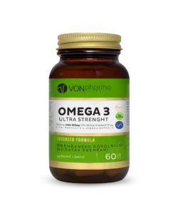 Alternative view of VONpharma OMEGA 3 ULTRA STRENGHT 600mg DHA 60 kapsula