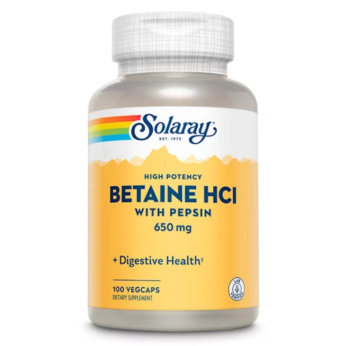 BETAINE HCL + PEPSIN KAPSULE A100 SOLARAY - Slika 2