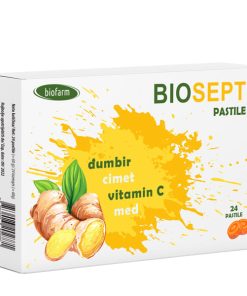 Biosept pastile – Đumbir, Cimet, Med i Vitamin C (24 pastile)