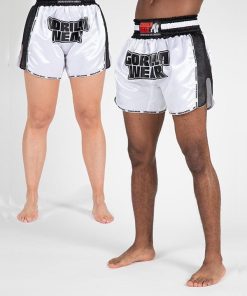 Alternative view of PIRU Muay Thai Šorc – Bijeli