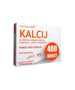 Alternative view of Kalcij  400 direct a 20 vrećica Pharmamed