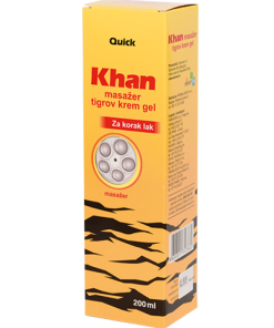 Khan masažer tigrov krem gel a 200 ml Esensa