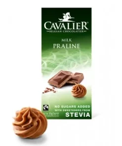 Alternative view of Čokolada mliječna PRALINE MILK sa stevijom i lješnjak kremom 85g