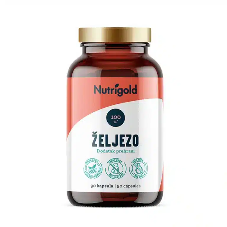 Željezo 30mg, 90 vegan kapsula, Nutrigold